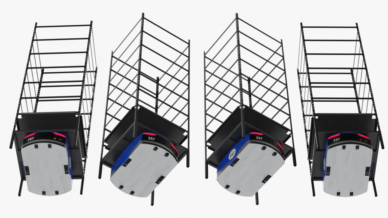 3D Warehouse Robot with Rack Generic model