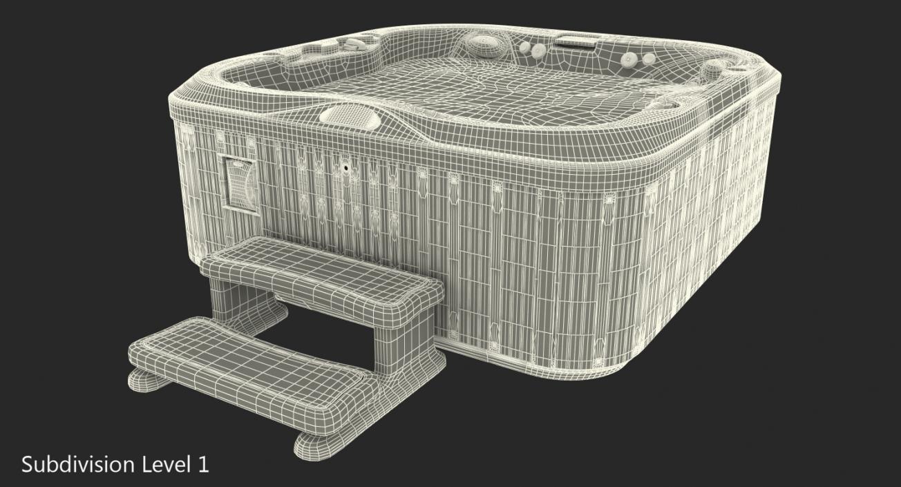 Jacuzzi J-335 Six Person Hot Tub 3D