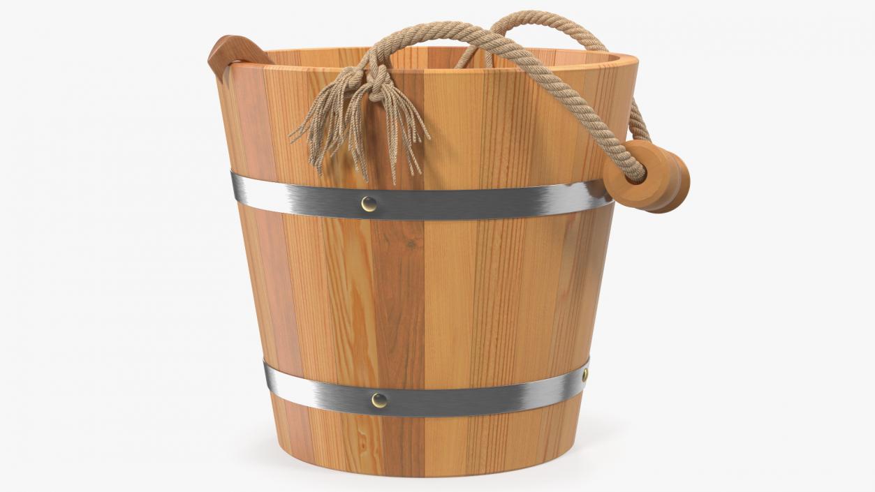 3D Sauna Bucket with Ladle model