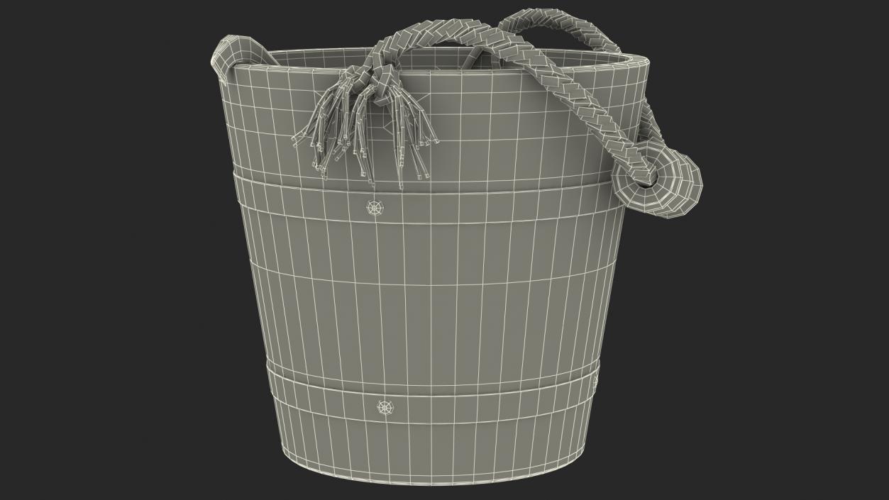 3D Sauna Bucket with Ladle model