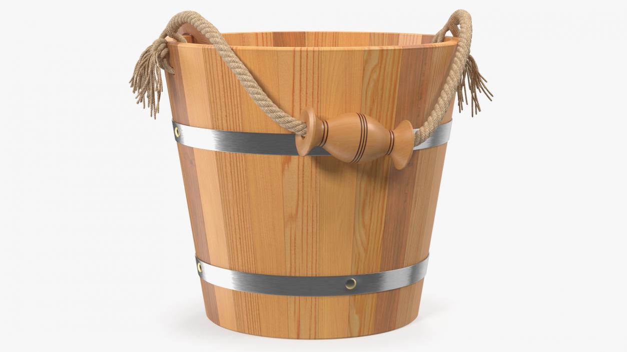 3D Sauna Bucket with Ladle model