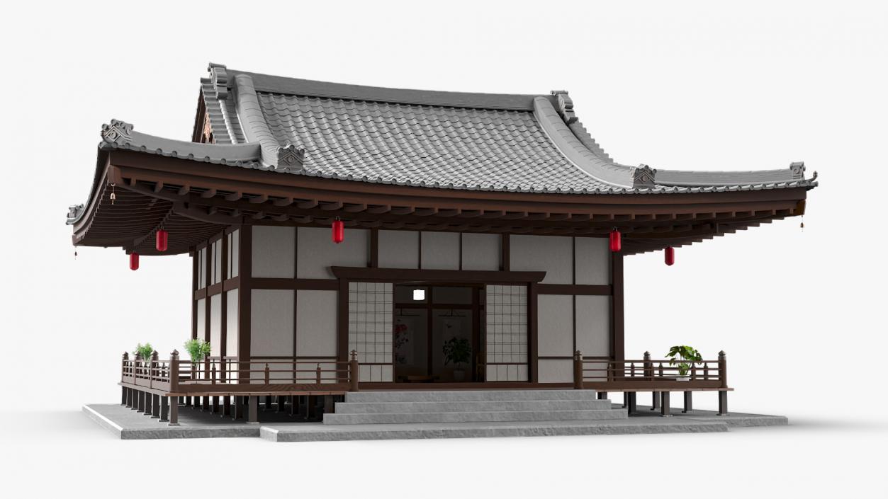 Japan Traditional House Full Interior 2 3D model