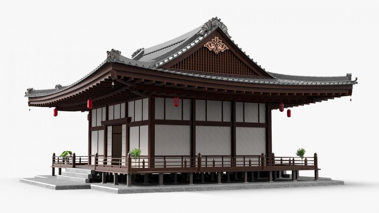 Japan Traditional House Full Interior 2 3D model