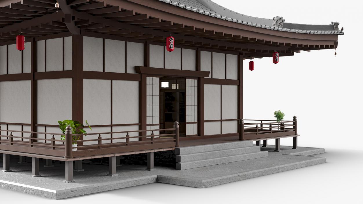 Japan Traditional House Full Interior 2 3D model