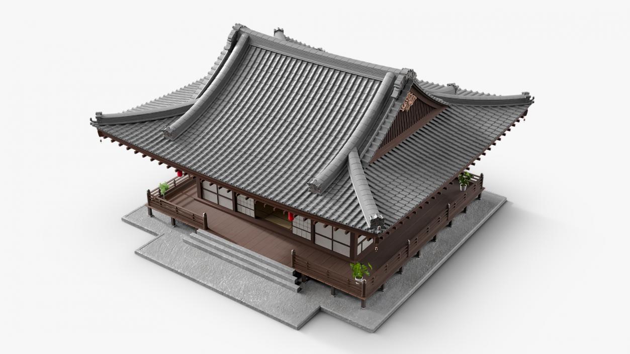 Japan Traditional House Full Interior 2 3D model