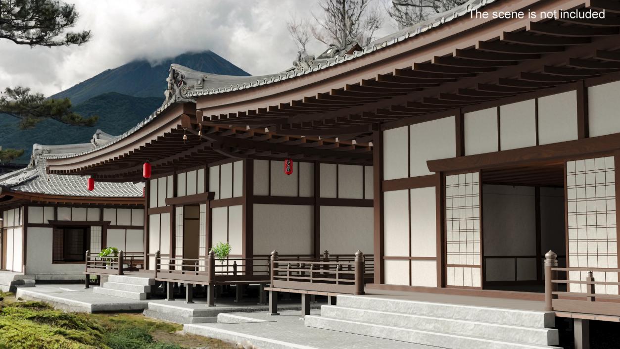 Japan Traditional House Full Interior 2 3D model