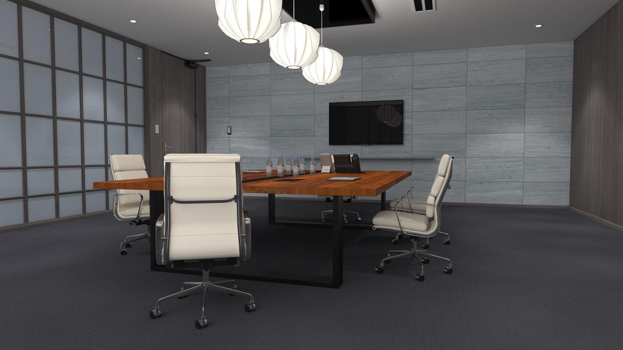 Furnished Office Meeting Room 3D model