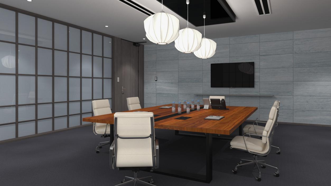 Furnished Office Meeting Room 3D model