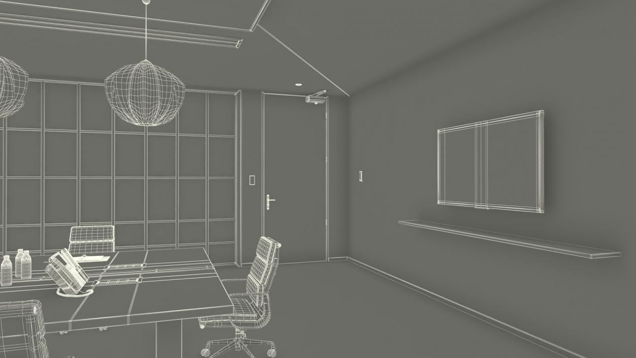 Furnished Office Meeting Room 3D model