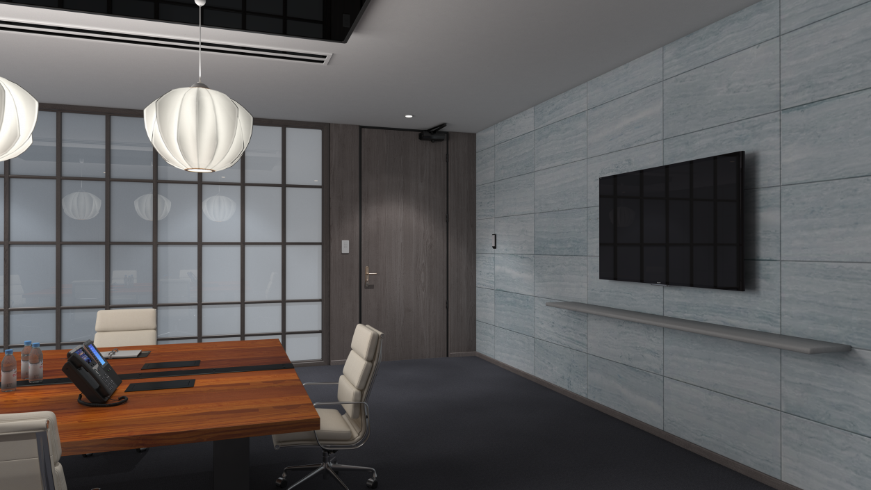 Furnished Office Meeting Room 3D model