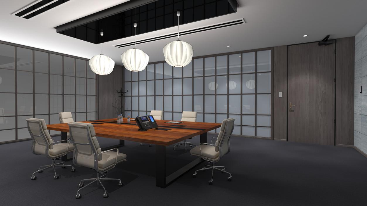 Furnished Office Meeting Room 3D model