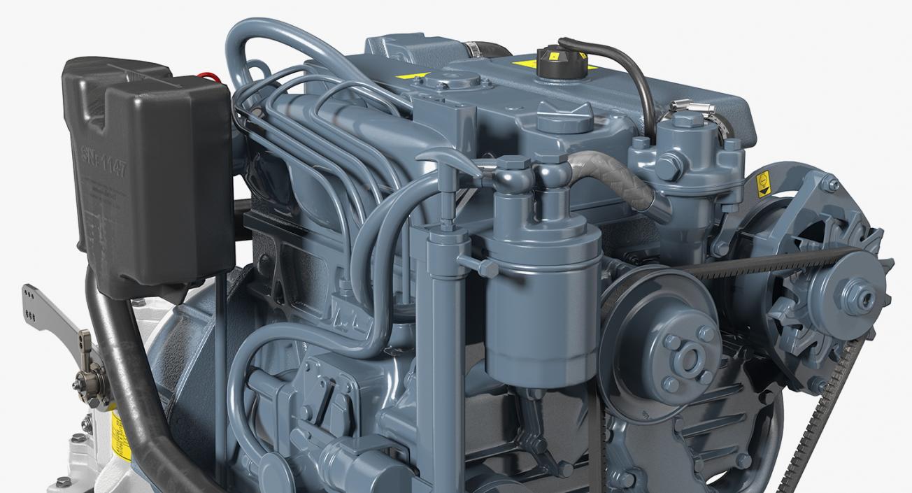 3D Marine Diesel Saildrive Engine Generic model