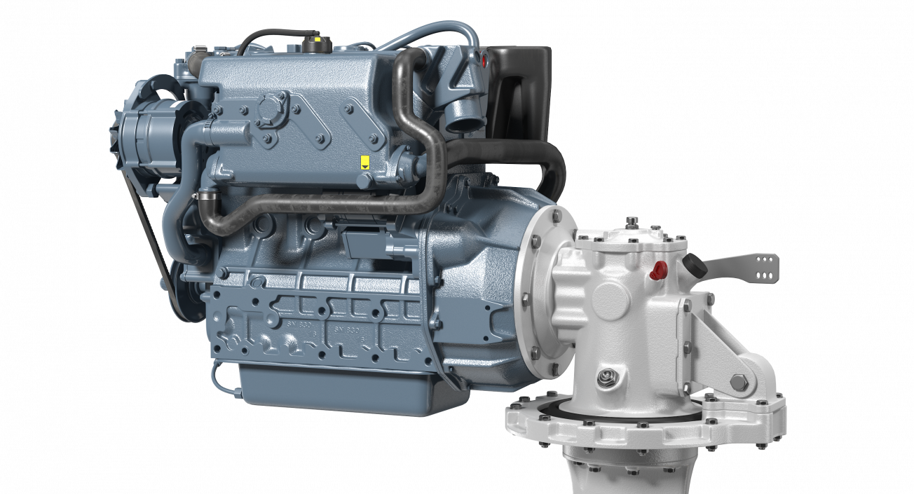 3D Marine Diesel Saildrive Engine Generic model