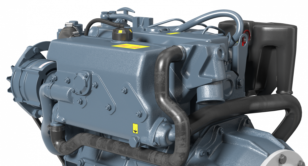 3D Marine Diesel Saildrive Engine Generic model