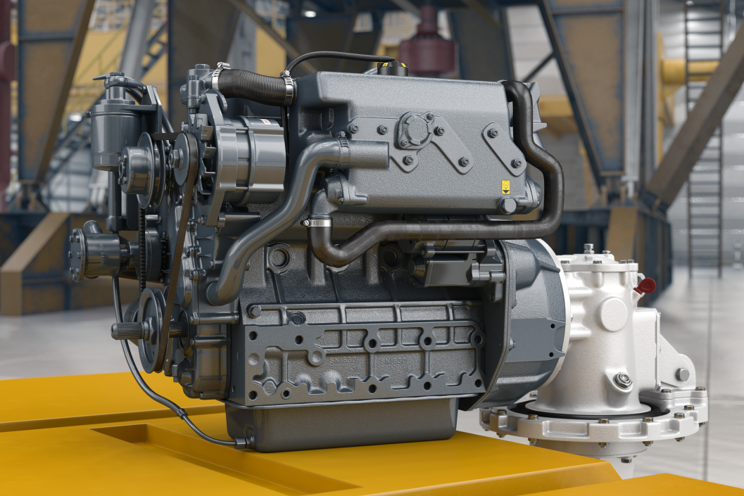 3D Marine Diesel Saildrive Engine Generic model