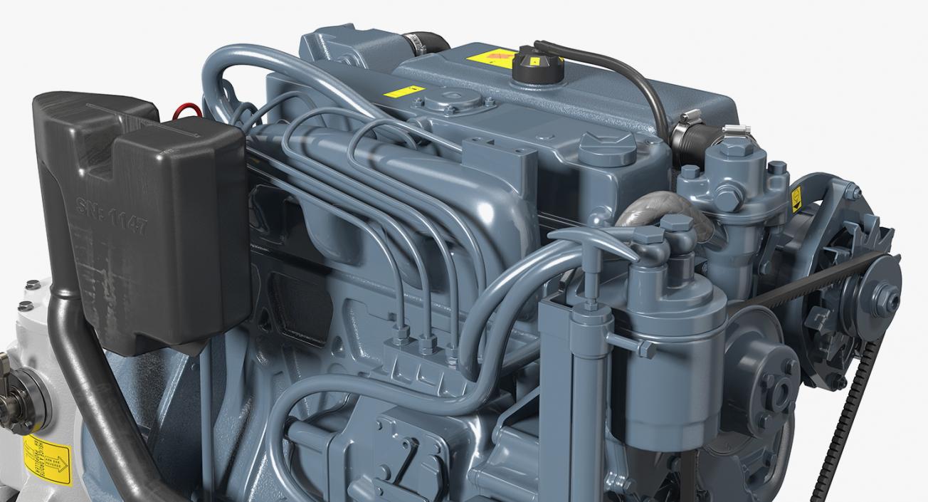 3D Marine Diesel Saildrive Engine Generic model