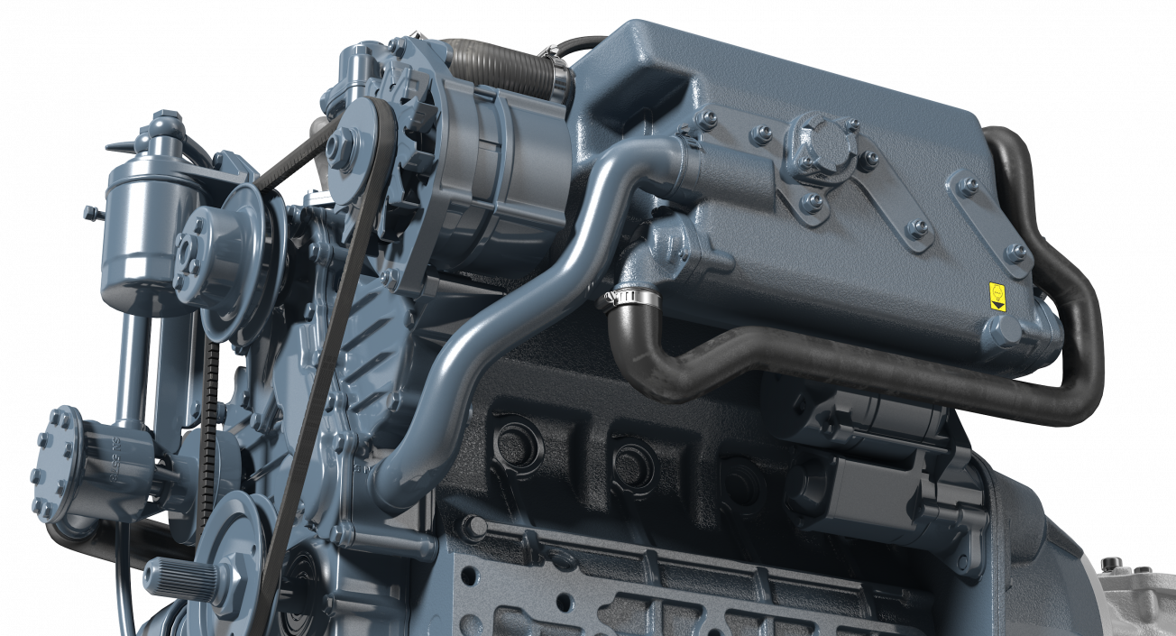 3D Marine Diesel Saildrive Engine Generic model