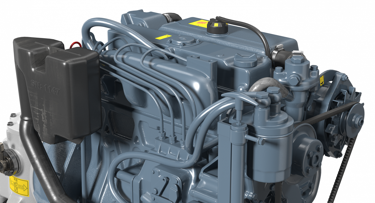 3D Marine Diesel Saildrive Engine Generic model