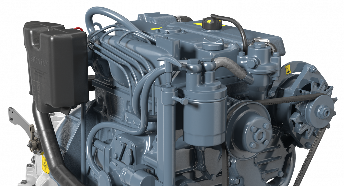 3D Marine Diesel Saildrive Engine Generic model