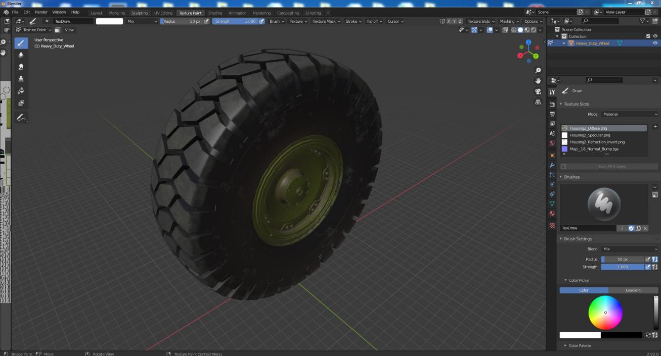 3D Heavy Duty Wheel