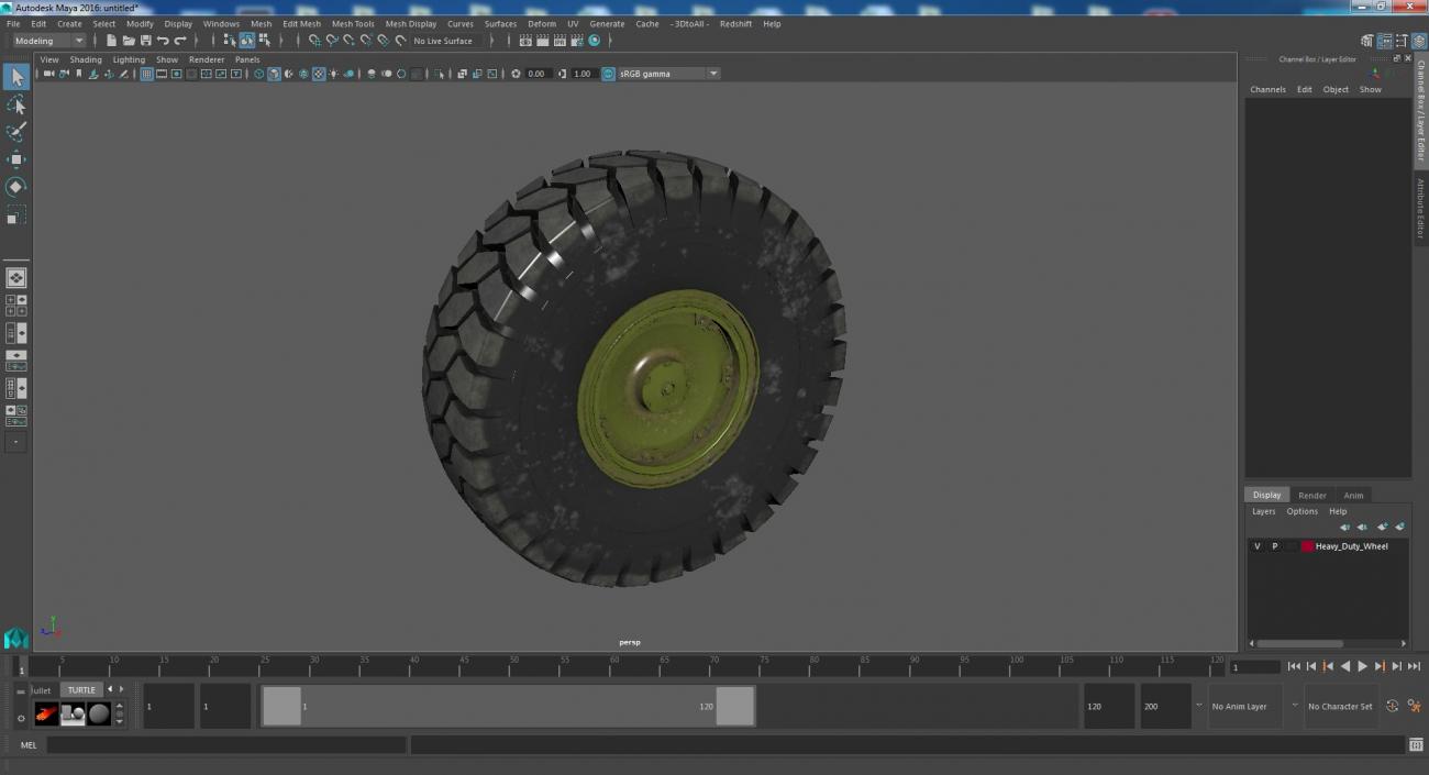 3D Heavy Duty Wheel