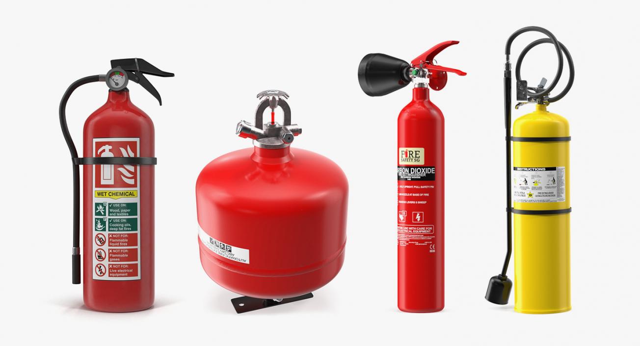 3D model Fire Extinguisher Collection 2