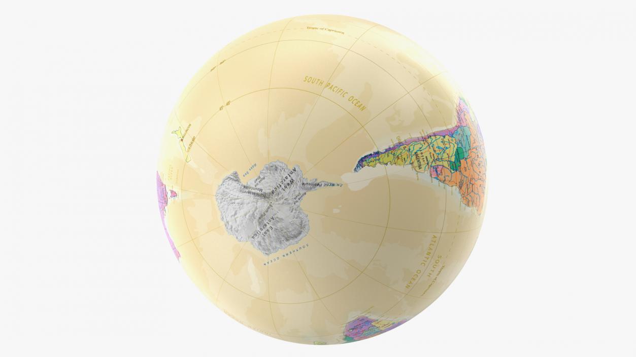 Vintage World Globe 3D model