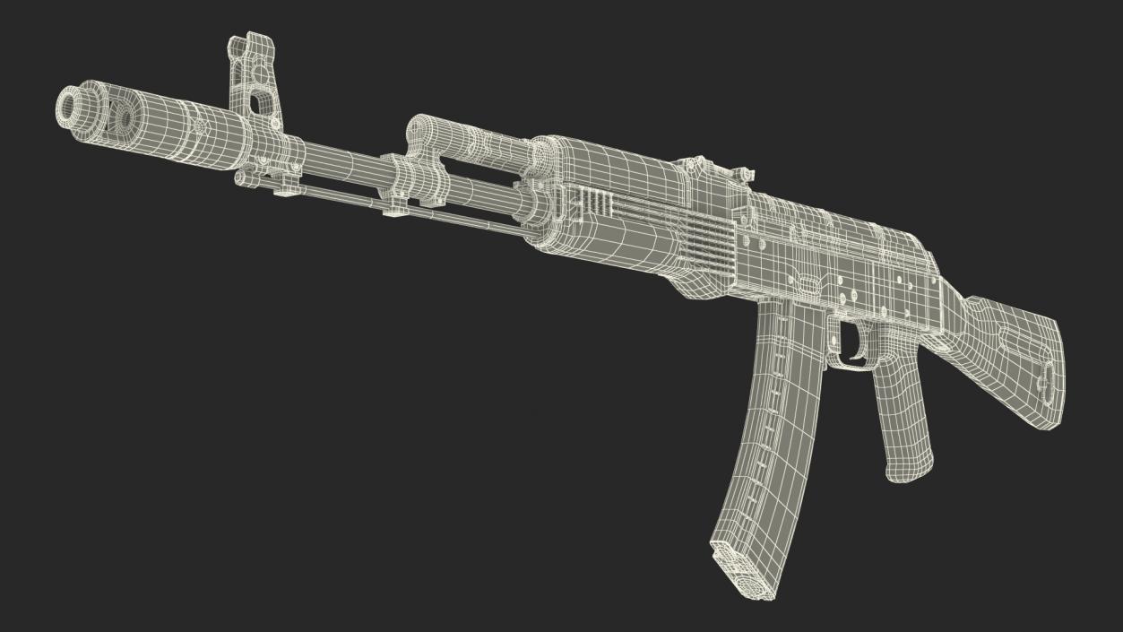 AK-74 Assault Rifle 3D model