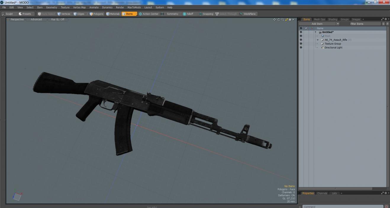 AK-74 Assault Rifle 3D model