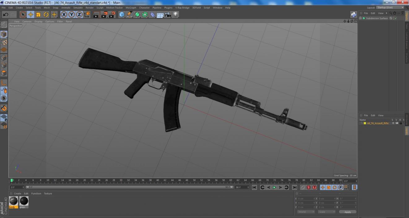 AK-74 Assault Rifle 3D model