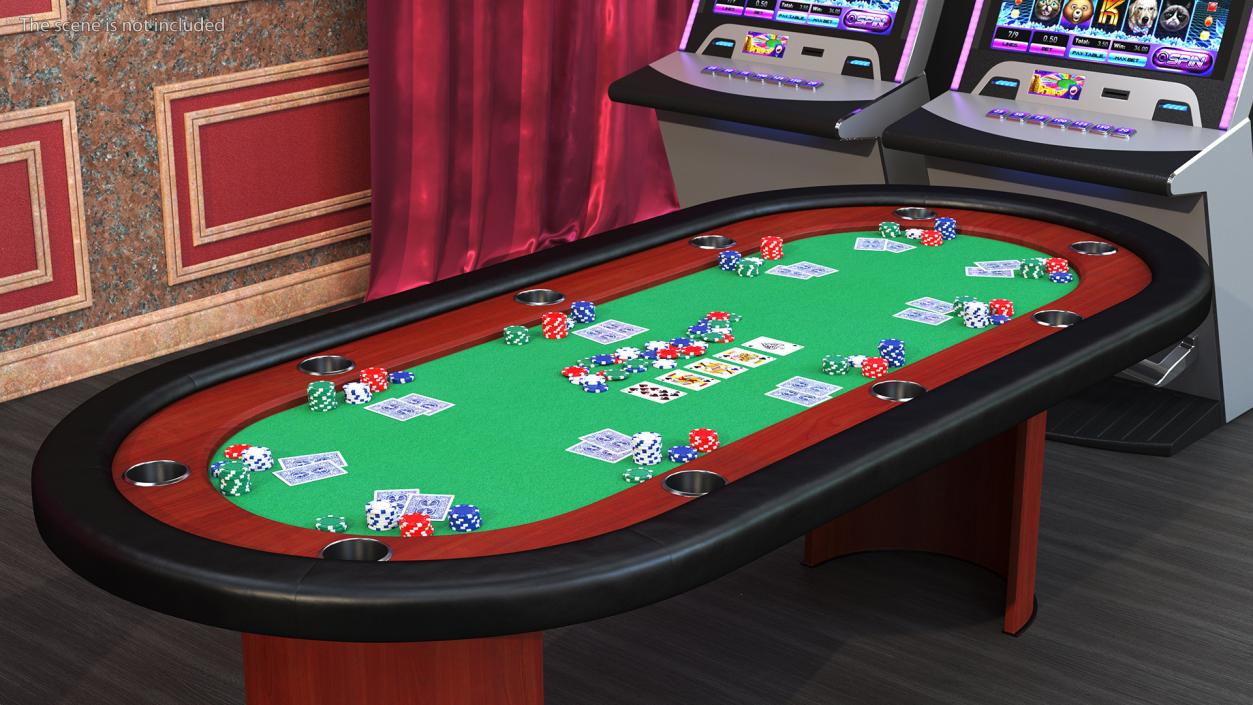 Casino Card Game Tables Collection 3D model