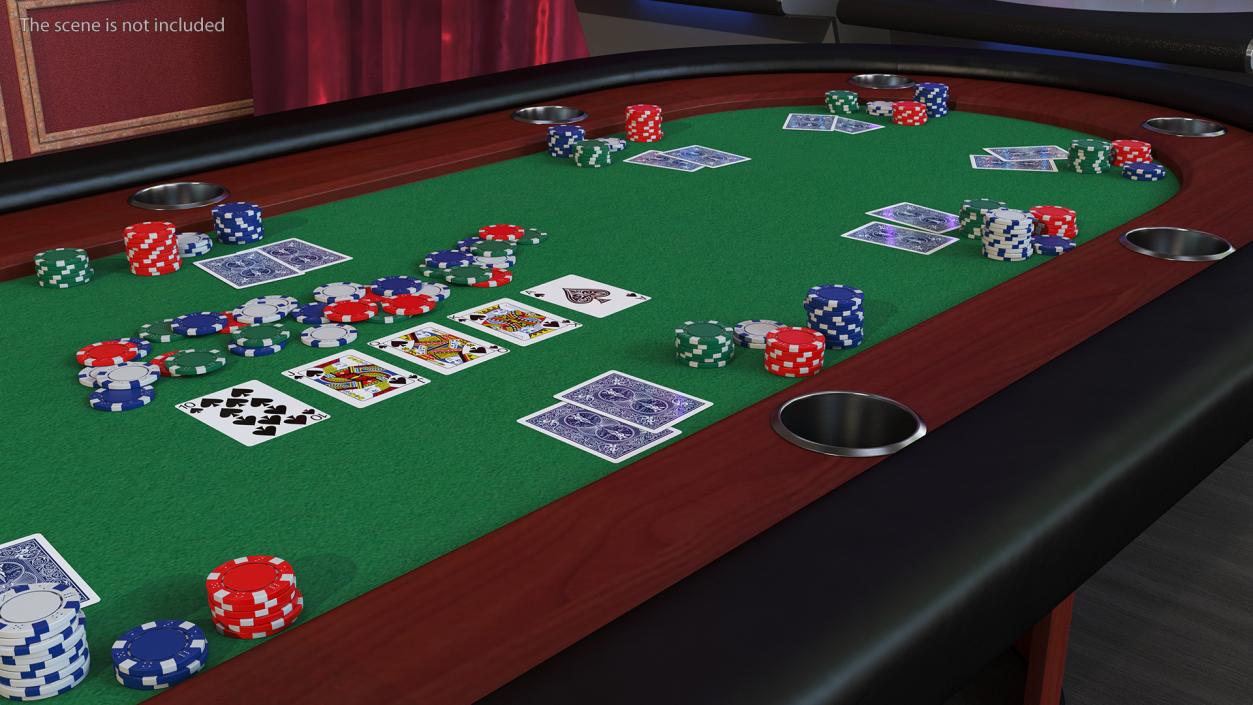 Casino Card Game Tables Collection 3D model