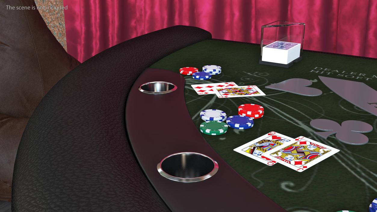 Casino Card Game Tables Collection 3D model