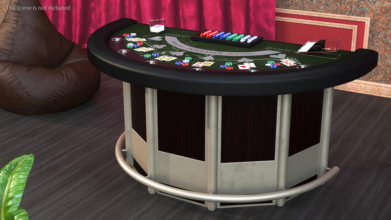 Casino Card Game Tables Collection 3D model