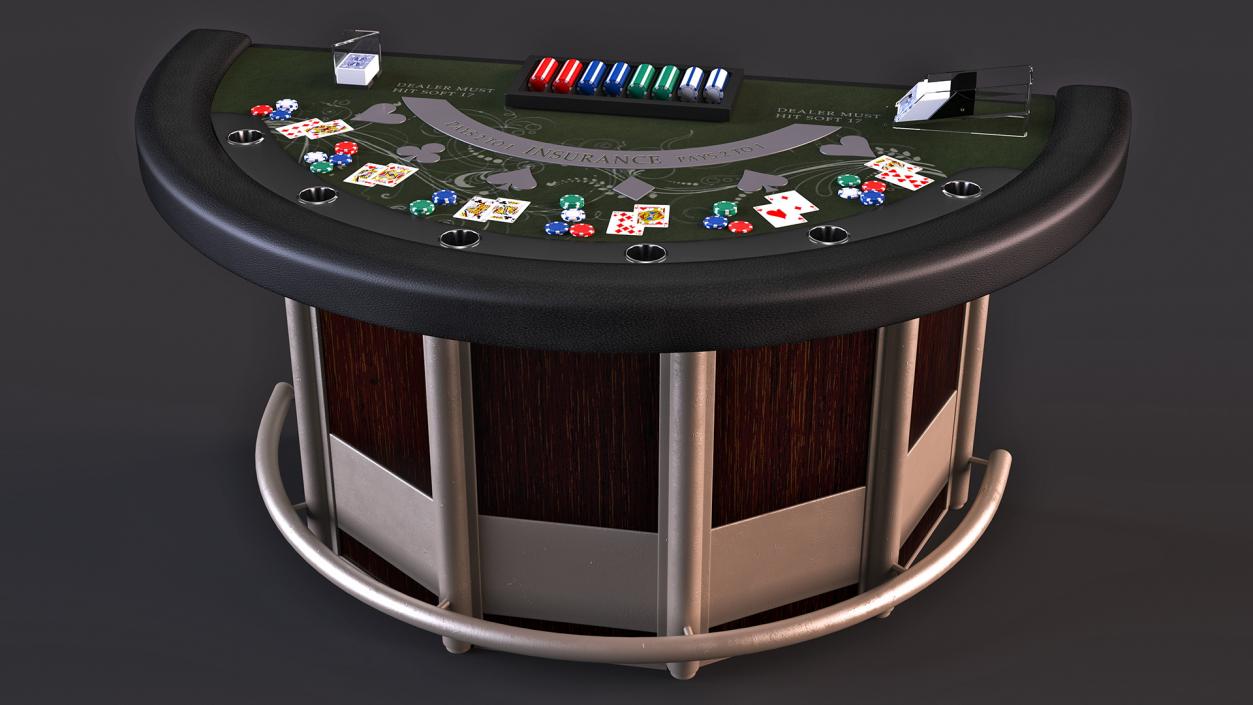 Casino Card Game Tables Collection 3D model