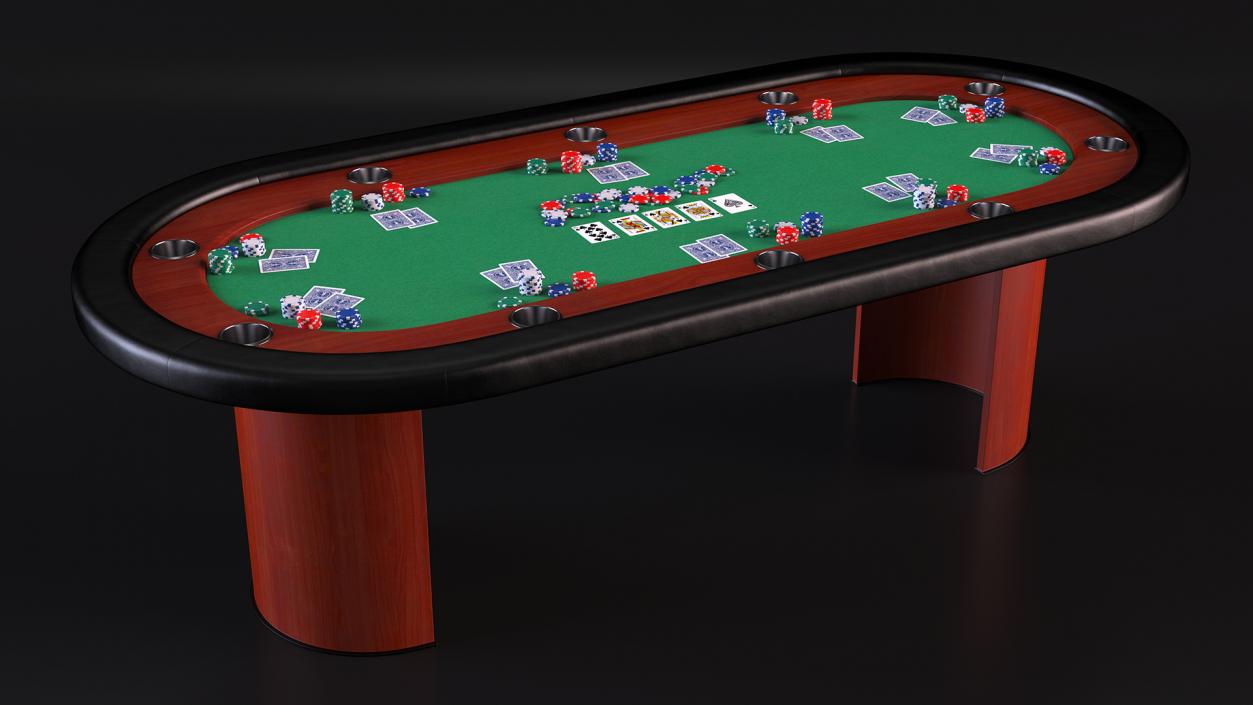 Casino Card Game Tables Collection 3D model