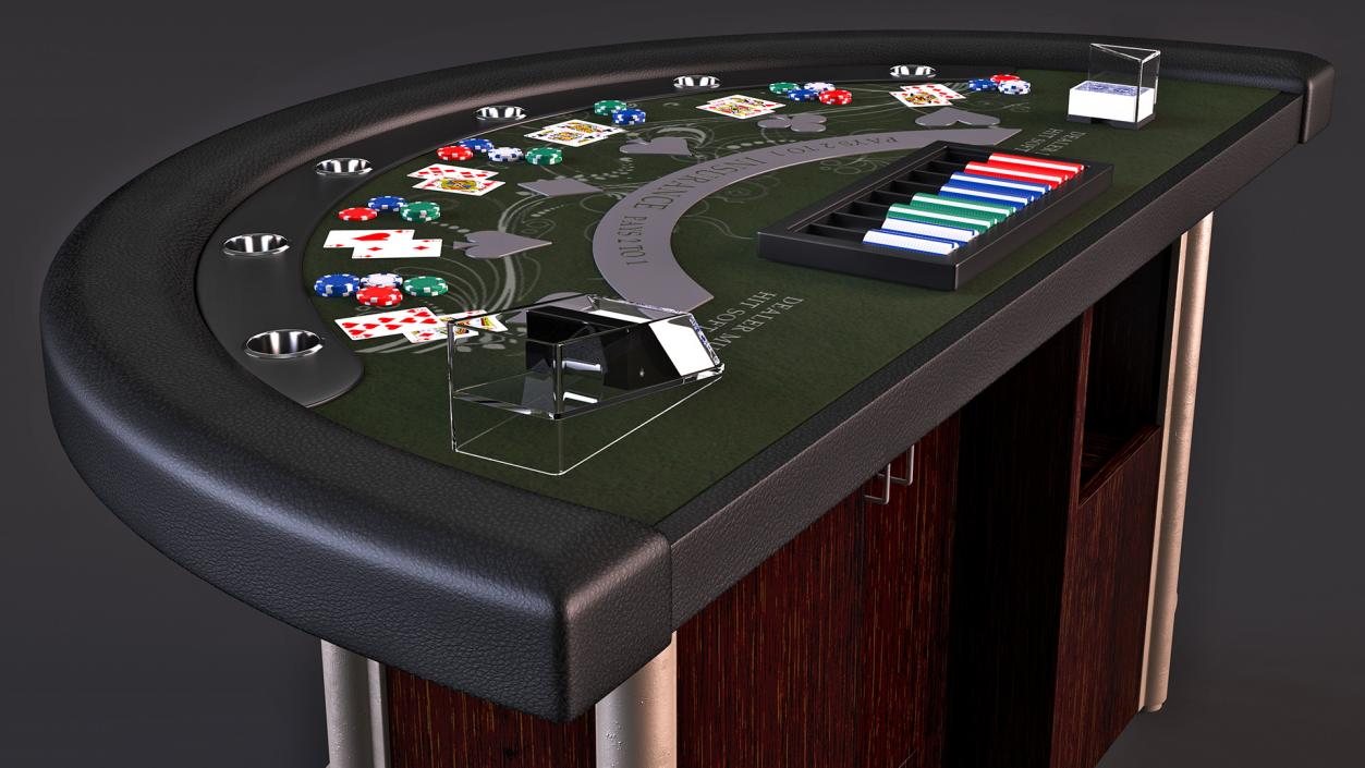 Casino Card Game Tables Collection 3D model