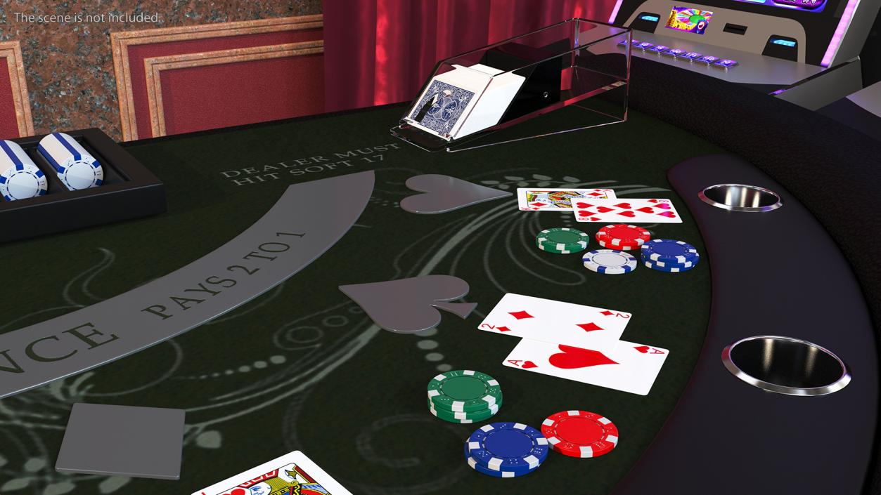 Casino Card Game Tables Collection 3D model