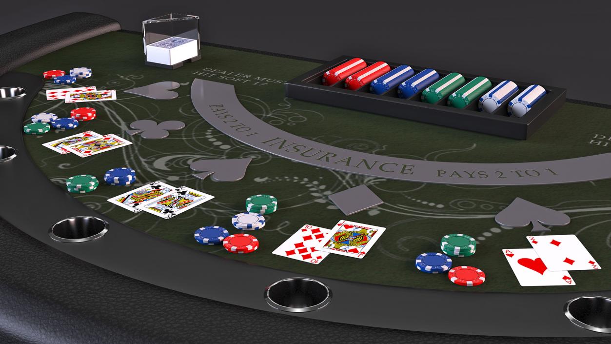 Casino Card Game Tables Collection 3D model