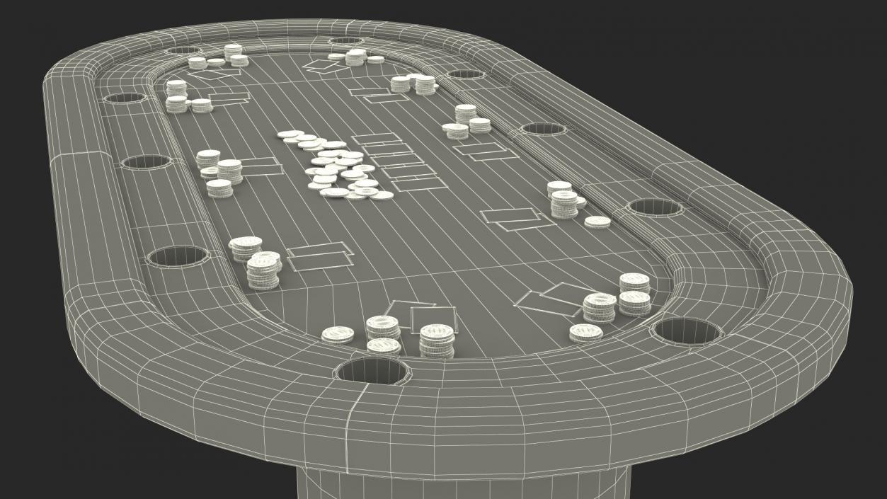 Casino Card Game Tables Collection 3D model