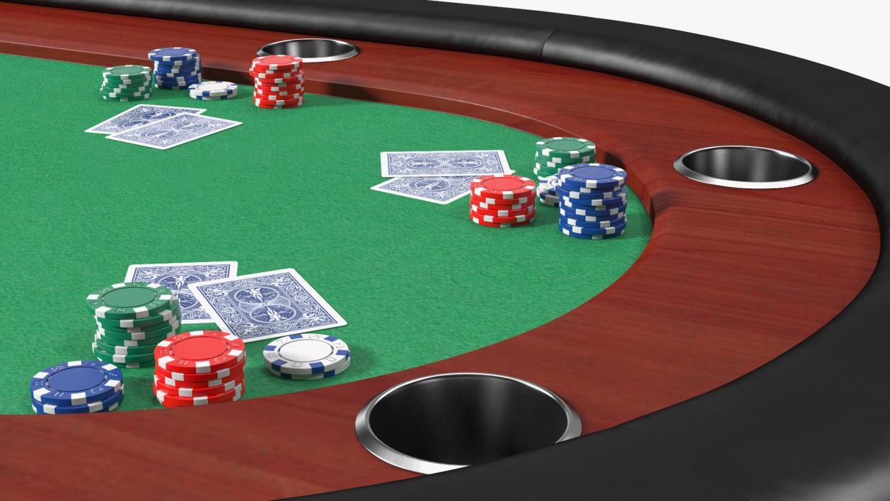 Casino Card Game Tables Collection 3D model