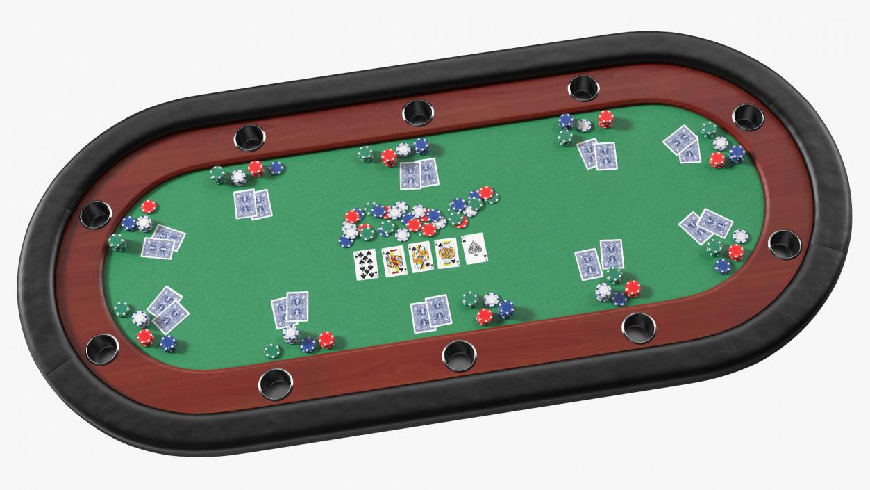 Casino Card Game Tables Collection 3D model