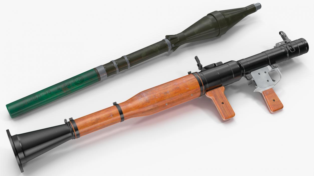 RPG-7 Rocket Propelled Grenade Launcher 3D model