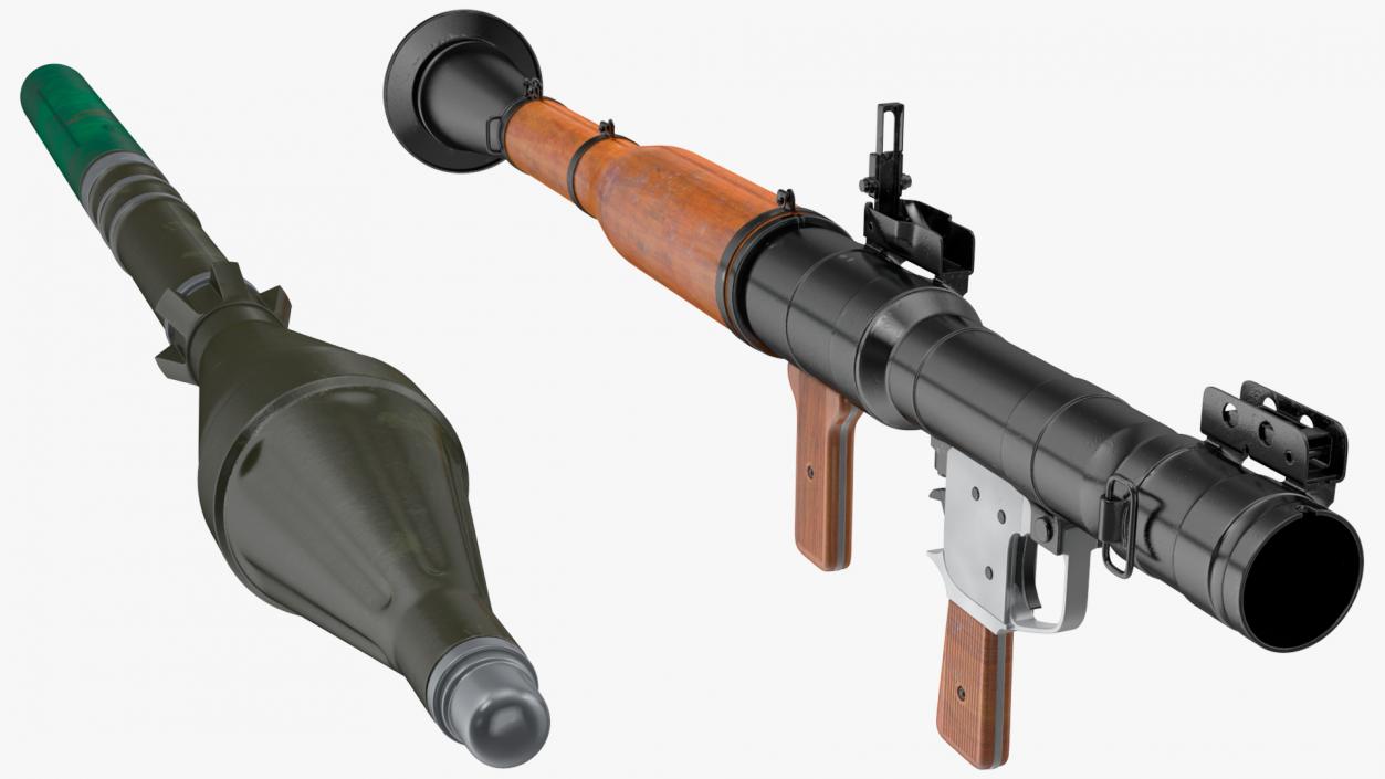 RPG-7 Rocket Propelled Grenade Launcher 3D model