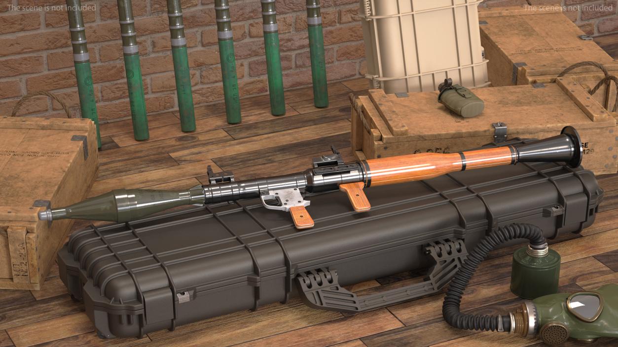 RPG-7 Rocket Propelled Grenade Launcher 3D model