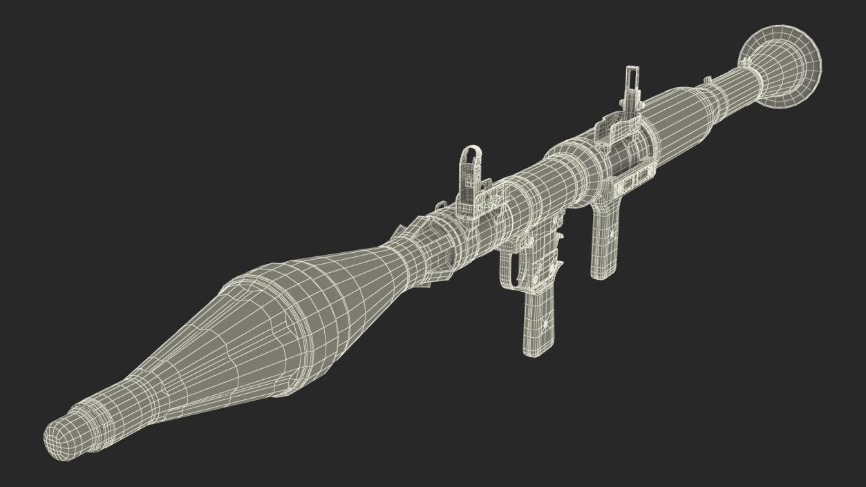 RPG-7 Rocket Propelled Grenade Launcher 3D model