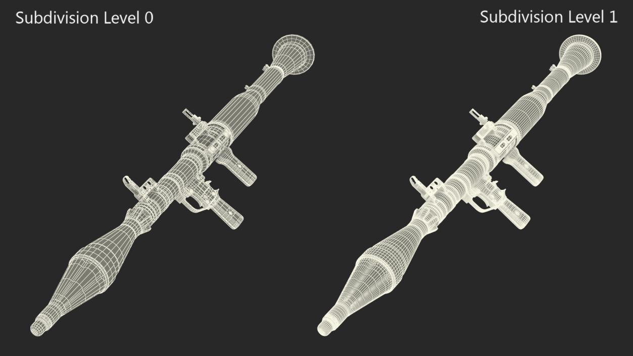 RPG-7 Rocket Propelled Grenade Launcher 3D model