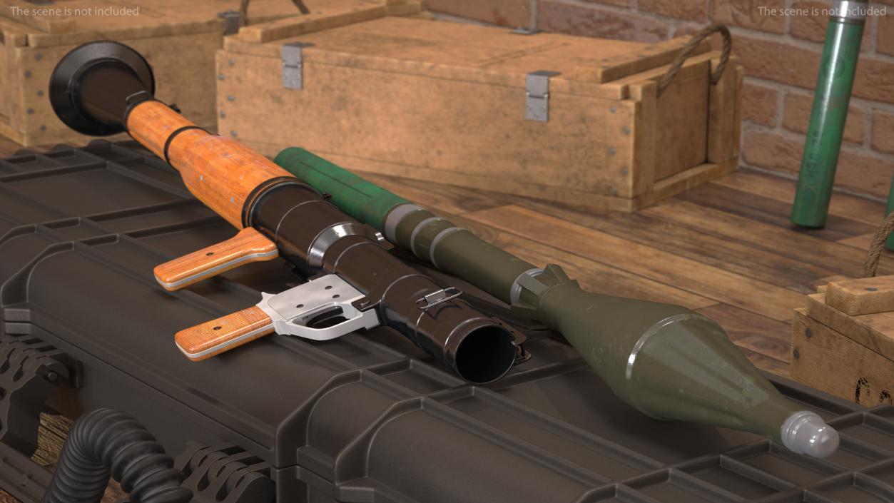 RPG-7 Rocket Propelled Grenade Launcher 3D model