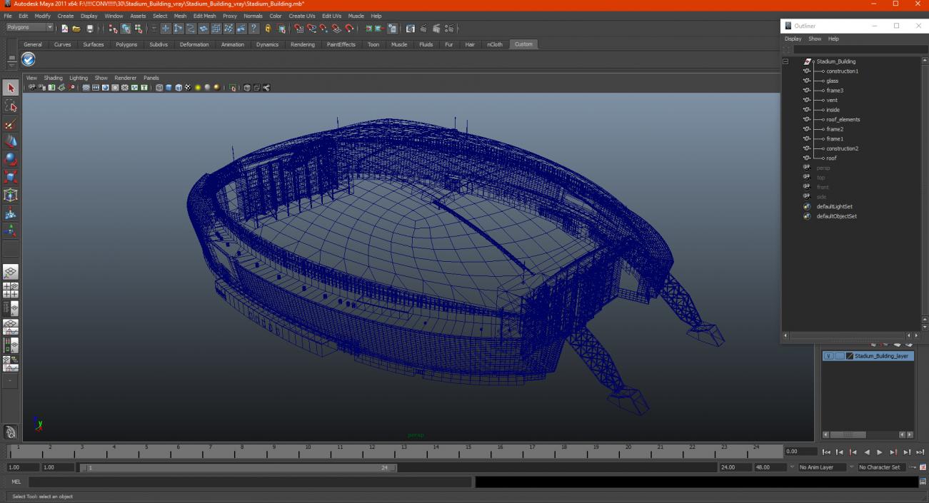 3D Stadium Building