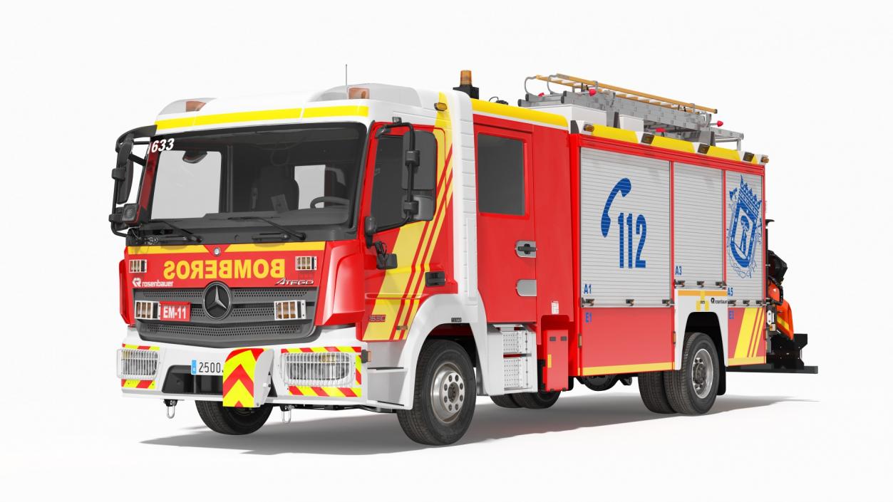 Mercedes Benz Atego 1530 Firetruck 3D model